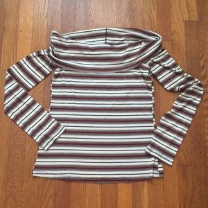 Nordstrom Off-the-shoulder Striped Top